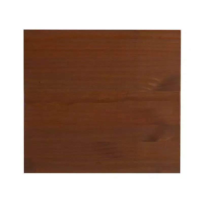 Lit plateforme simple et table de chevet