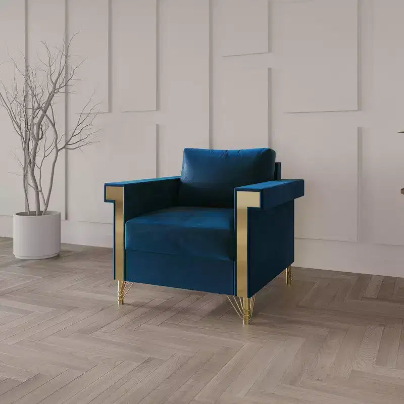 Fauteuil en velours